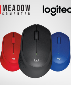 Logitech M331 Silent Plus Wireless Mouse (Black / Blue / Red)